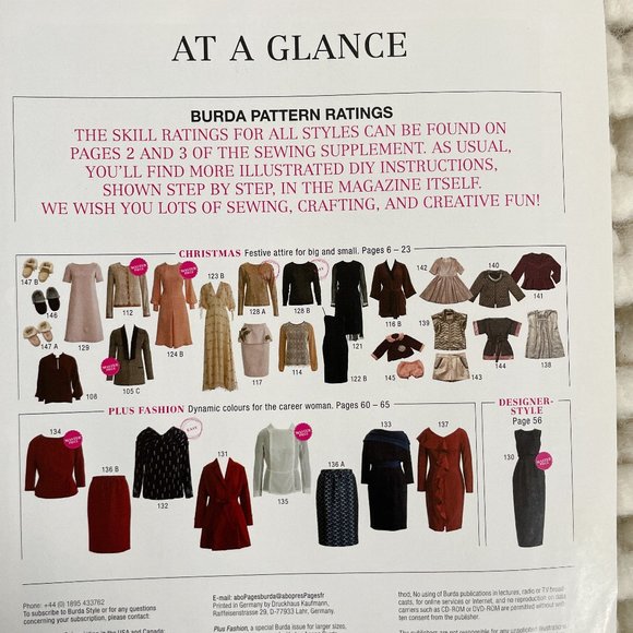 Burda Style Magazine 12/2013 English Uncut Sewing Patterns - Picture 4 of 12